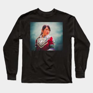 Hmong girl at Bac Ha Vietnam Long Sleeve T-Shirt